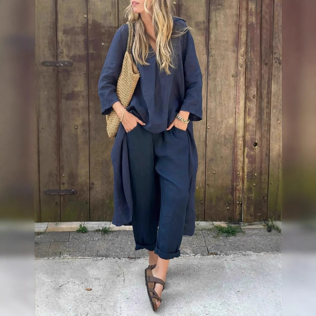 Duo Chic Col V – Look Décontracté
