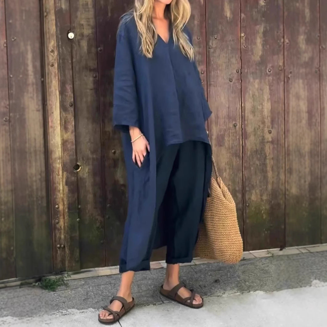 Duo Chic Col V – Look Décontracté