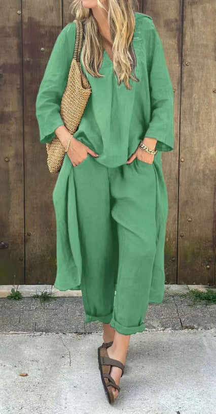 Duo Chic Col V – Look Décontracté