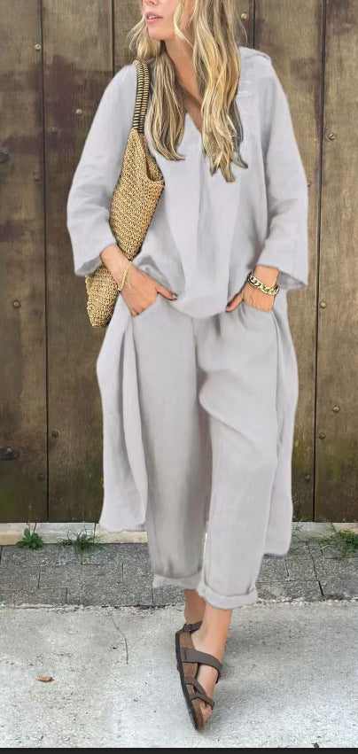 Duo Chic Col V – Look Décontracté