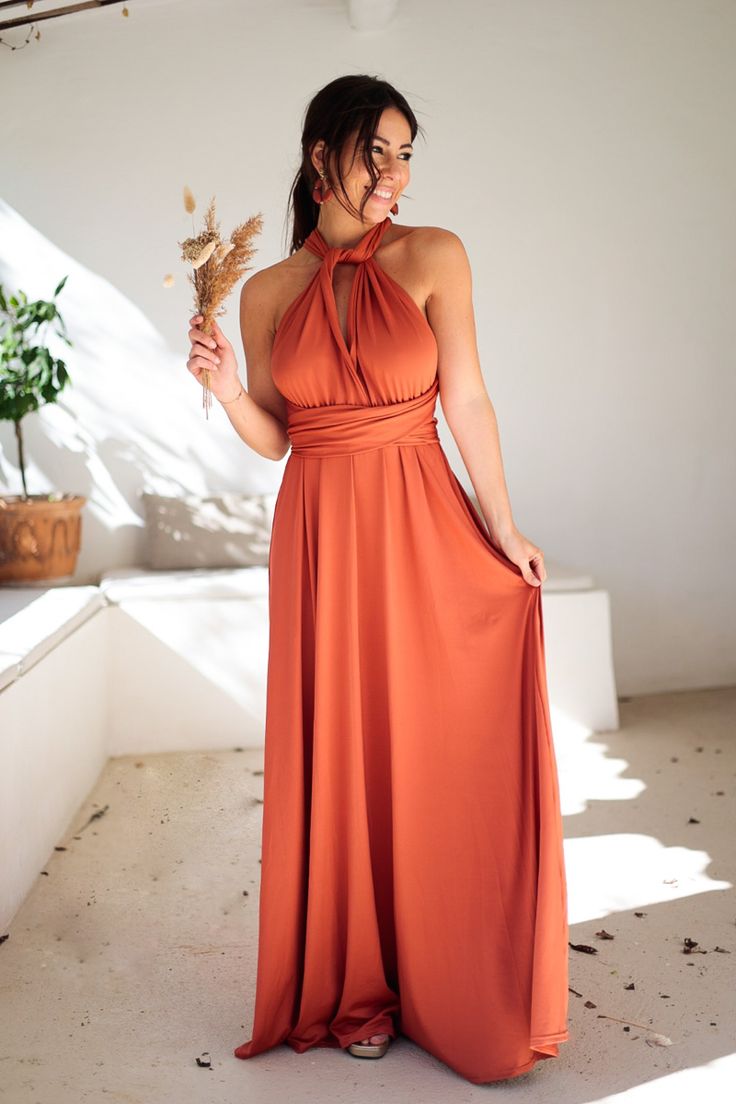 OLYMPIA — Robe Élégante & Fluide Parfaite pour dîners en bord de mer, mariages ou soirées entre amis